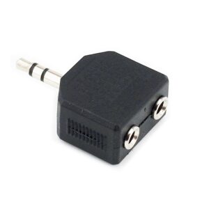 Rozgałęźnik krótki: mini-jack 3,5 mm - 2 x mini-jack