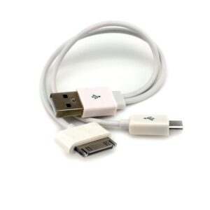 Przejściówka – adapter: wtyk USB do micro-USB + iPad 1, 2, 3