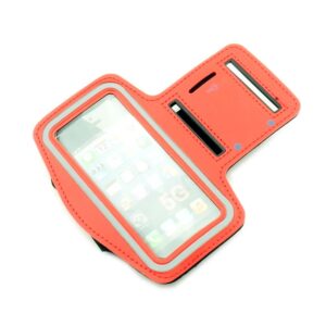 Opaska etui na ramię na telefon Apple iPhone 5G - czerwona