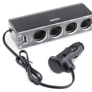 Rozdzielacz gniazda zapalniczki samochodowej 4 plus  USB