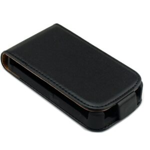 CZARNY zamykany pokrowiec do telefonu Sony Xperia Tipo