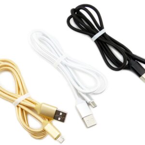 Kabel PREMIUM: wtyk USB 2.0 - wtyk micro USB-C - wysoka jakość - kolory