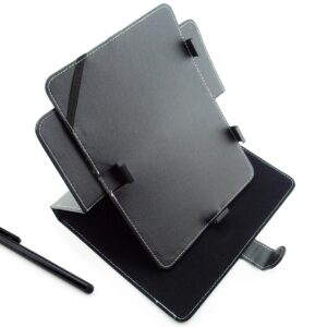 CZARNE zamykane etui (książkowe) OBROTOWE do tabletów 9,7-cala - UNIWERSALNE