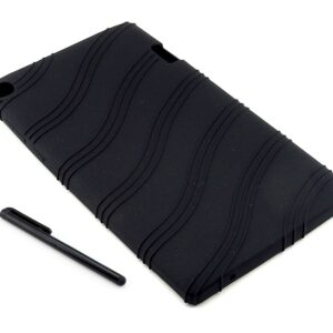 Czarne elastyczne gumowe etui do tabletu Lenovo Yoga Tab 2 A7-20F
