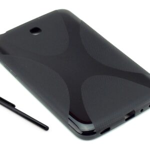 Dedykowane, silikonowe etui (plecki) do tabletu Samsung Galaxy Tab 3 7.0 (P3200/P3210) – czarne, dopasowane
