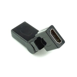 Łącznik HDMI – konektor dwóch kabli HDMI – kątowy 360 stopni, regulowany