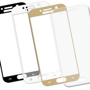 Zaokrąglone szkło hartowane 3D do telefonu Samsung Galaxy A3 2017, na cały ekran, 9H, curved, tempered glass