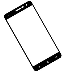 Zaokrąglone szkło hartowane 3D do telefonu Asus Zenfone 3 ZE552KL - tempered glass, curved, 9H