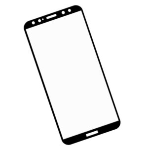 Zaokrąglone szkło hartowane 3D do telefonu Huawei Maimang 6 RNE-AL00, Rhone, Mate 10 Lite - kolor CZARNY