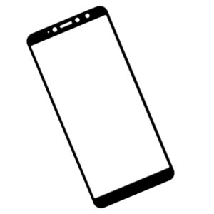 Zaokrąglone szkło hartowane 3D do telefonu Xiaomi Redmi S2 M1803E6C, M1803E6E, M1803E6T - kolor CZARNY