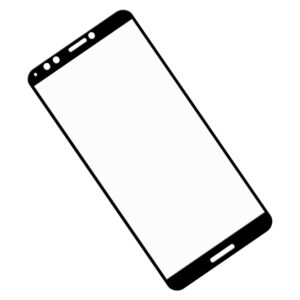 Zaokrąglone szkło hartowane 3D do telefonu Huawei Y7 Prime 2018 LDN-L21, LDN-LX2, LDN-TL10, Honor 7c - kolor CZARNY
