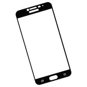 Zaokrąglone szkło hartowane 3D do telefonu Samsung Galaxy C7 SM-C7000 - kolor CZARNY