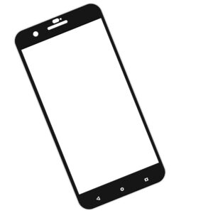 Zaokrąglone szkło hartowane 3D do telefonu HTC X10 - kolor CZARNY