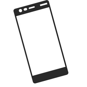 Zaokrąglone szkło hartowane 3D do telefonu Nokia 2 (2017) - kolor CZARNY