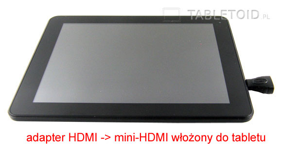adapter mini-hdmi w tablecie Kiano adapter mini-hdmi w tablecie Kiano