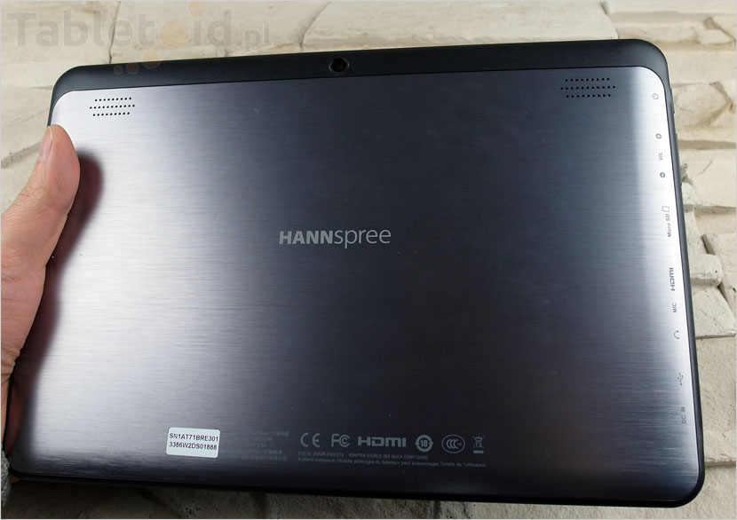 HANNspad - widok z tyłu hannspad sn1at71b - widok z tyłu