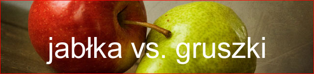 jabłka vs gruszki jabłka vs gruszki