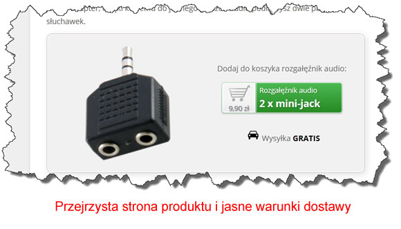 strona produktu z akcesorium strona produktu z akcesorium